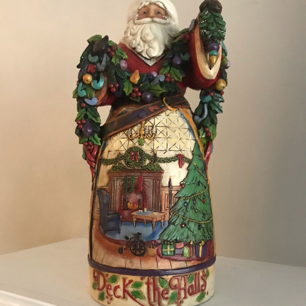 Large Jim Shore Christams Santa Figurine Decoration